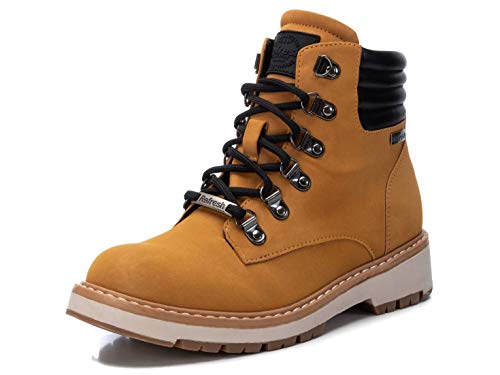 REFRESH - Botín Militar para Mujer - Color Amarillo