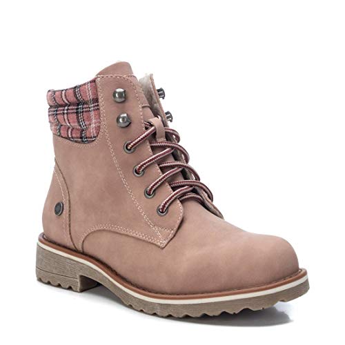 REFRESH - Botín Militar para Mujer - Color Marrón