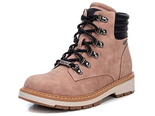 REFRESH - Botín Militar para Mujer - Color Marrón