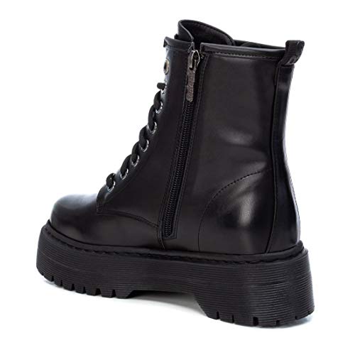 REFRESH - Botín Militar para Mujer - Color Negro