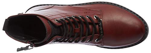 REFRESH - Botín Militar para Mujer - Color Rojo