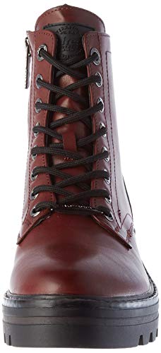 REFRESH - Botín Militar para Mujer - Color Rojo