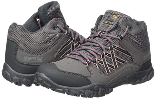 Regatta Edgepoint Mid Waterproof Hiking Boot, Botas de Senderismo Mujer, Gris (Granit/Duchess 805), 36 EU