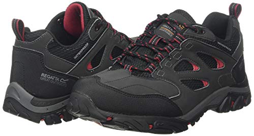 Regatta Holcombe Iep Low Rise Hiking Boot, Zapatillas de Senderismo Hombre, Gris (Ash/Rio Red 21n), 42 EU