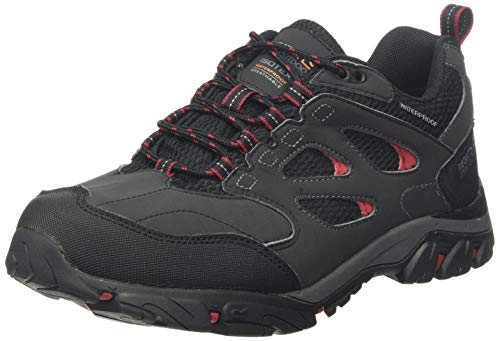 Regatta Holcombe Iep Low Rise Hiking Boot, Zapatillas de Senderismo Hombre, Gris (Ash/Rio Red 21n), 42 EU