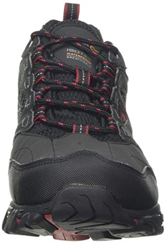 Regatta Holcombe Iep Low Rise Hiking Boot, Zapatillas de Senderismo Hombre, Gris (Ash/Rio Red 21n), 42 EU