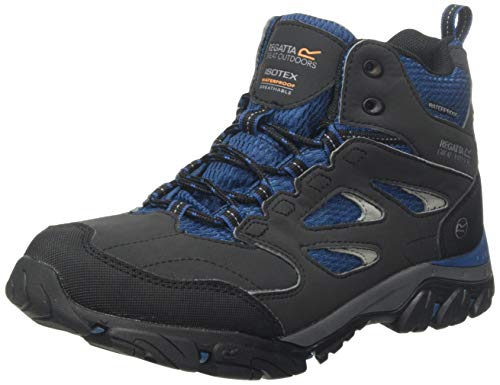 Regatta Holcombe Iep Mid' Waterproof Boots, Botas de Senderismo Mujer, Gris (Ash/Blue Opal W56), 37 EU