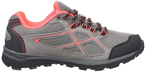 Regatta kota Low II' Waterproof Hiking Boots, Zapatillas de Senderismo Mujer, Gris (Rock Grey/Fiery Coral My3), 39 EU