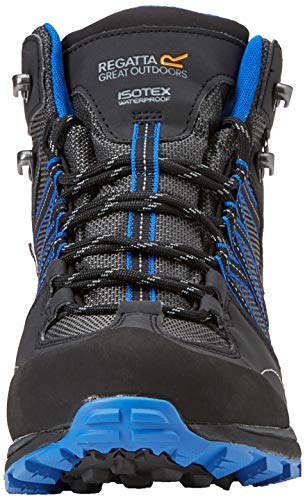 Regatta Samaris II Mid, Walking Shoe Hombre, Ash/Oxford Blue, 44 EU