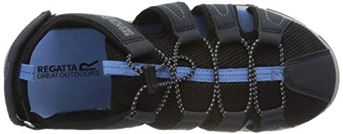 Regatta Westshore' Toe Bumper Water Friendly Eva Footbed Walking Sandals, Sandalias deportivas para Mujer, Cielos Azul Marino/Azul, 42 EU