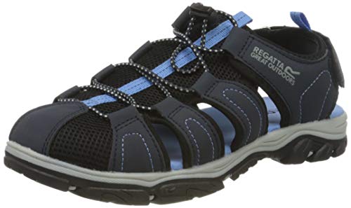 Regatta Westshore' Toe Bumper Water Friendly Eva Footbed Walking Sandals, Sandalias deportivas para Mujer, Cielos Azul Marino/Azul, 42 EU