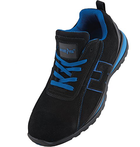 Reis BRCHILE36 - Calzado de Seguridad, Color Negro y Azul, Talla 36