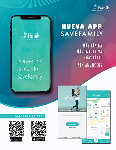 Reloj con GPS para niños Save Family Modelo Junior Acuático IP67. Smartwatch Juvenil. Botón SOS, Anti-Bullying, Chat Privado, Modo Colegio, Llamadas y Mensajes. App Propia. Negro
