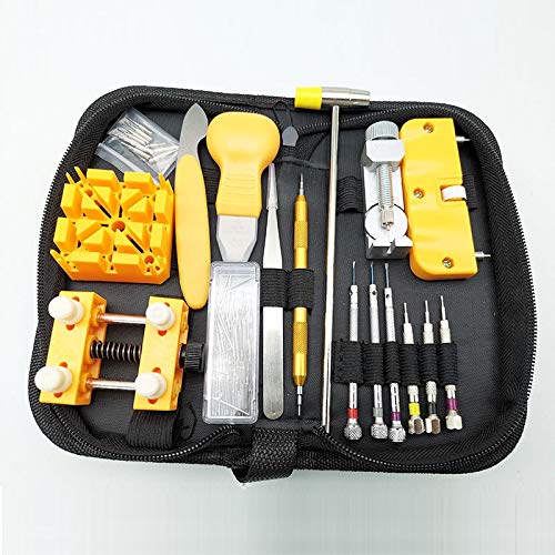 Relojes, relojes de herramientas con los reguladores, herramientas de mantenimiento, kit de herramienta de la reparación del reloj, la tapa trasera ajustable abridor de botellas ( Color : SUITE 009 )