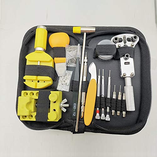 Relojes, relojes de herramientas con los reguladores, herramientas de mantenimiento, kit de herramienta de la reparación del reloj, la tapa trasera ajustable abridor de botellas ( Color : SUITE 009 )