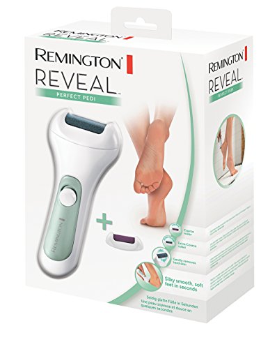Remington Perfect Pedi Reveal CR4000 - Aparato de pedicura, delicado con los pies, no araña, lima de grano grueso y extra grueso