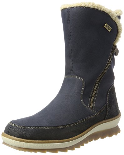 Remonte R4374, Botas de Nieve Mujer, Azul (Pilot/Pazifik/Beige), 37 EU