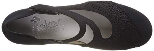 Rieker 41743-14, Zapatos de Tacón Mujer, Blau (Pazifik 14), 36 EU