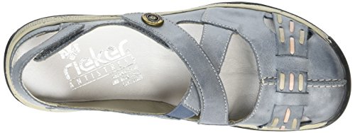 Rieker 47478, Bailarinas Mujer, Blau (Azur/Marble/Rose / 12), 36 EU