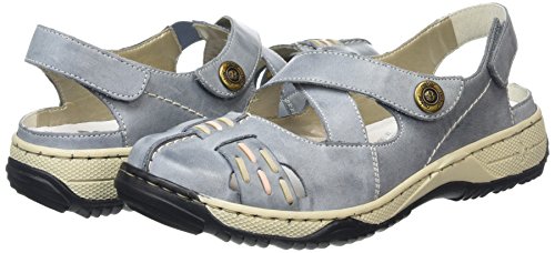 Rieker 47478, Bailarinas Mujer, Blau (Azur/Marble/Rose / 12), 36 EU