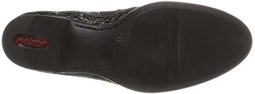 Rieker 53652, Botas Chelsea Mujer, Negro (Nero/Granit), 40 EU