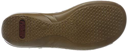 Rieker 608D1-14, Sandalias Punta Cerrada Mujer, Blau (Pazifik 14), 36 EU