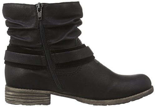 Rieker 74762, Botas Mujer, Negro-Schwarz (Schwarz/Schwarz / 01), 37 EU