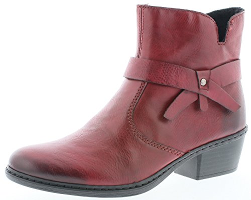 Rieker 75553, Botines Mujer, Rojo (Wine / 35), 38 EU