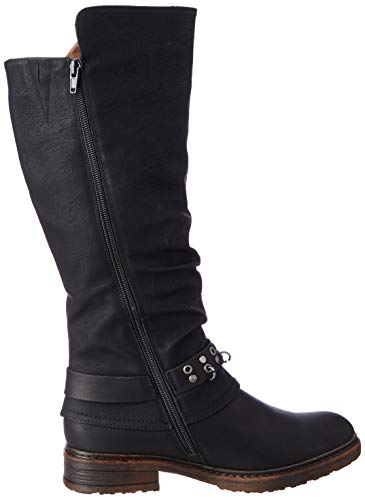 Rieker 94789, Botas a la Altura de Rodilla Mujer, Negro 00, 43 EU