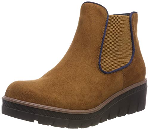Rieker 99194, Botas Chelsea Mujer, Marrón (Muskat/Ozean 24), 39 EU