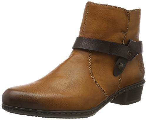 Rieker Herbst/Winter, Botines Mujer, Marrón (Cayenne/Havanna/24 24), 38 EU