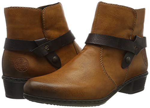 Rieker Herbst/Winter, Botines Mujer, Marrón (Cayenne/Havanna/24 24), 38 EU