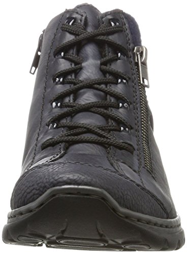 Rieker L3245, Zapatillas Altas Mujer, Azul (Pazifik/Navy/Schwarz/Pazifik/Marine/Navy), 37 EU