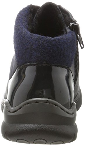 Rieker L3245, Zapatillas Altas Mujer, Azul (Pazifik/Navy/Schwarz/Pazifik/Marine/Navy), 37 EU