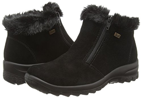 Rieker L7163-00, Zapatillas de Estar por casa Mujer, Negro-Negro, 36 EU