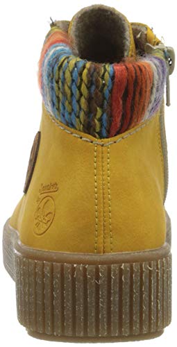Rieker M6411, Botas de Moda Mujer, Amarillo 69, 36 EU