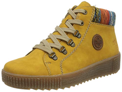 Rieker M6411, Botas de Moda Mujer, Amarillo 69, 36 EU