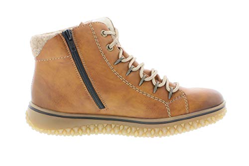 Rieker Mujer Botines, señora Botines con Cordones, Botas,Chukka Boot,Medias Botas,botín de Encaje,Forrado,Invierno,riekerTEX,Cayenne,41 EU / 7.5 UK