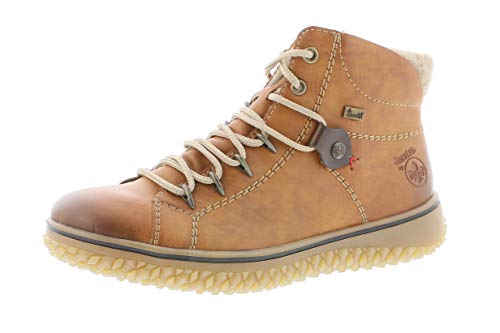 Rieker Mujer Botines, señora Botines con Cordones, Botas,Chukka Boot,Medias Botas,botín de Encaje,Forrado,Invierno,riekerTEX,Cayenne,41 EU / 7.5 UK