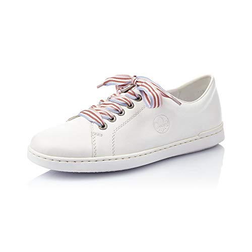 Rieker Mujer Zapatos de Cordones L2710, señora Calzado Deportivo,Calzado,Calzado de Exterior,Deportivo,Ocio,hartweiss,38 EU / 5 UK