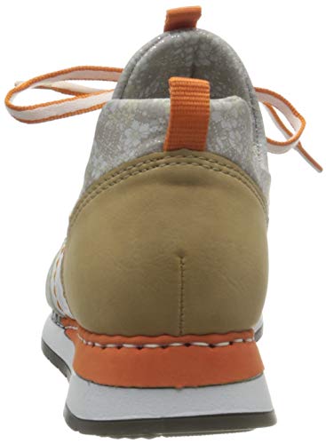 Rieker N3083, Zapatillas Mujer, Color Blanco, 42 EU