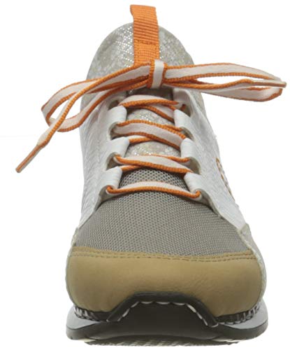 Rieker N3083, Zapatillas Mujer, Color Blanco, 42 EU