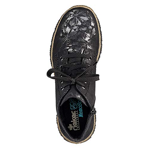 Rieker N3241, Botas de Moda Mujer, Negro 90, 38 EU