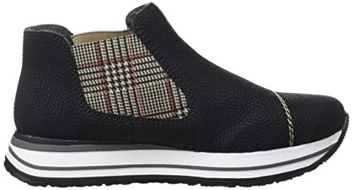 Rieker N3590, Botas Estilo Chelsea Mujer, Negro 00, 39 EU