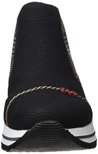 Rieker N3590, Botas Estilo Chelsea Mujer, Negro 00, 39 EU