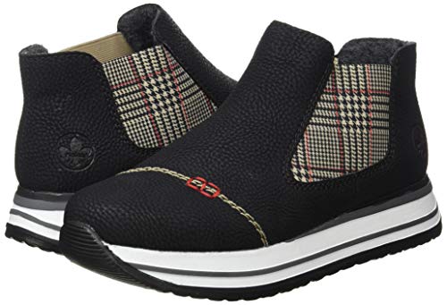 Rieker N3590, Botas Estilo Chelsea Mujer, Negro 00, 39 EU