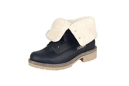 Rieker Y1421, Botas Mujer, Negro-Schwarz (Schwarz/Kastanie/offwhite / 01), 41 EU