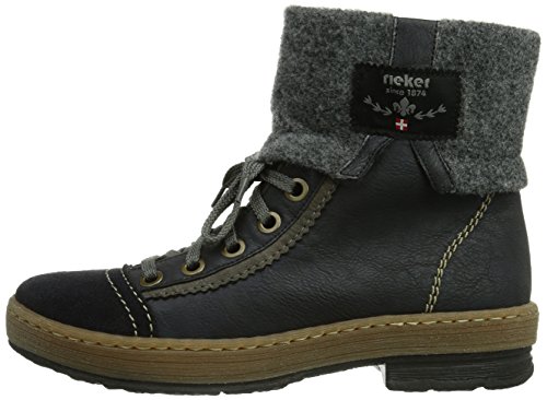 Rieker Z6774-14, Zapatillas Altas Mujer, Azul-Blau (Marina/Uniform/Stromboli/Granit / 14), 36 EU
