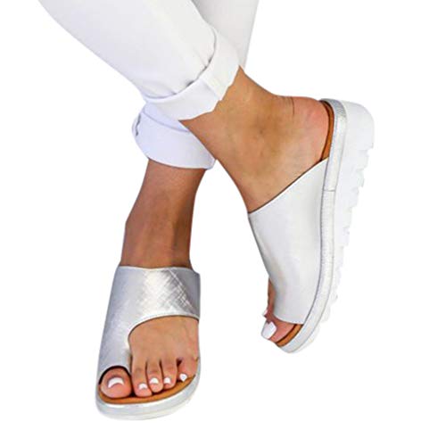 riou 2019 Nuevas Mujeres Cómodas Plataforma Sandalia Zapatos Romanas Verano Playa Viajes Zapatillas Moda Sandalias Cómodas Damas Zapatos Plataforma(Oro, 37)