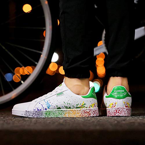 riou Zapatillas de Deportivos de Running para Mujer Zapatos Blancos Alpargatas Mujer cuña Fitness Casuales Aire Libre y Deporte Gimnasia Ligero Sneakers 35-46